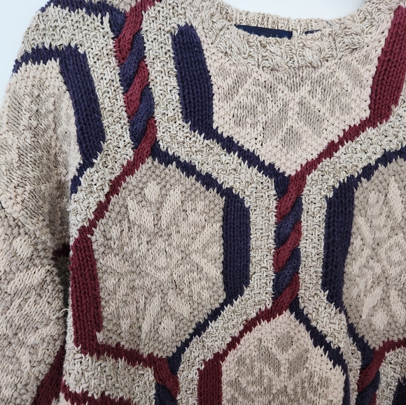 Northern Isles mens knitted by hand vintage sweater size XXL - Picture 2 of 5